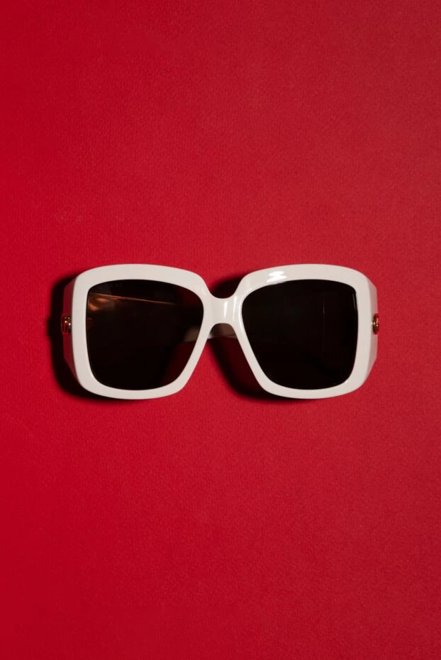 Gucci women's plastic sunglasses for sun protection white 178396 - photo 3
