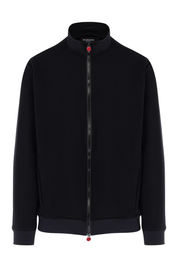 Kiton black men's sweatshirt made of cotton and elastane 178406 - photo 1