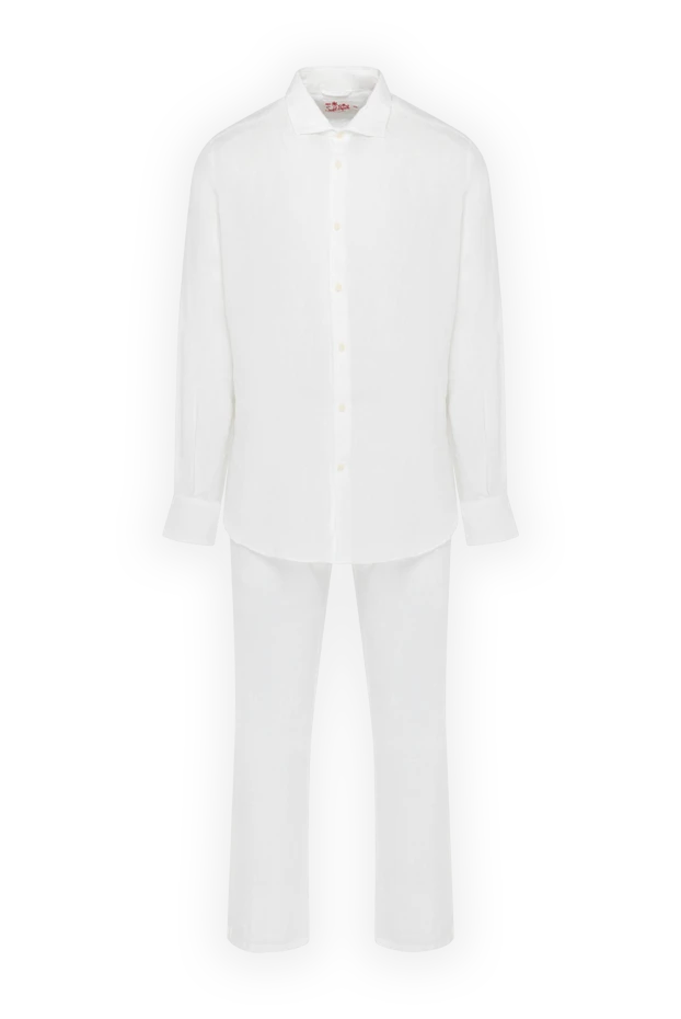 MC2 Saint Barth мужские костюм прогулочный белый мужской из льна купить с ценами и фото 178416 - фото 1
