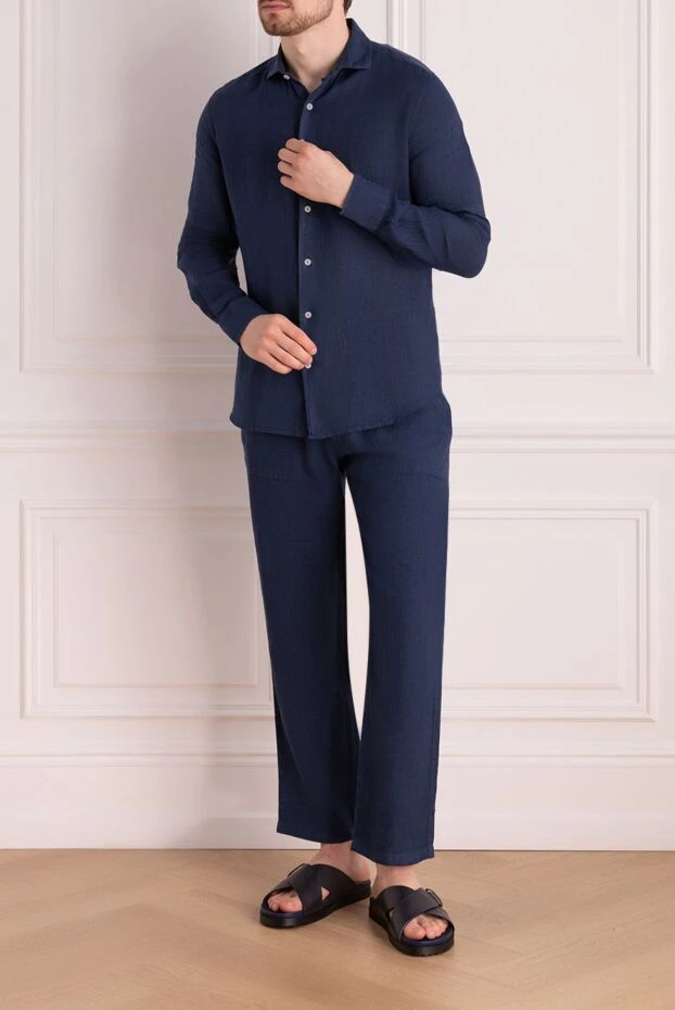 MC2 Saint Barth man men's blue walking suit made of linen buy with prices and photos 178417 - photo 2