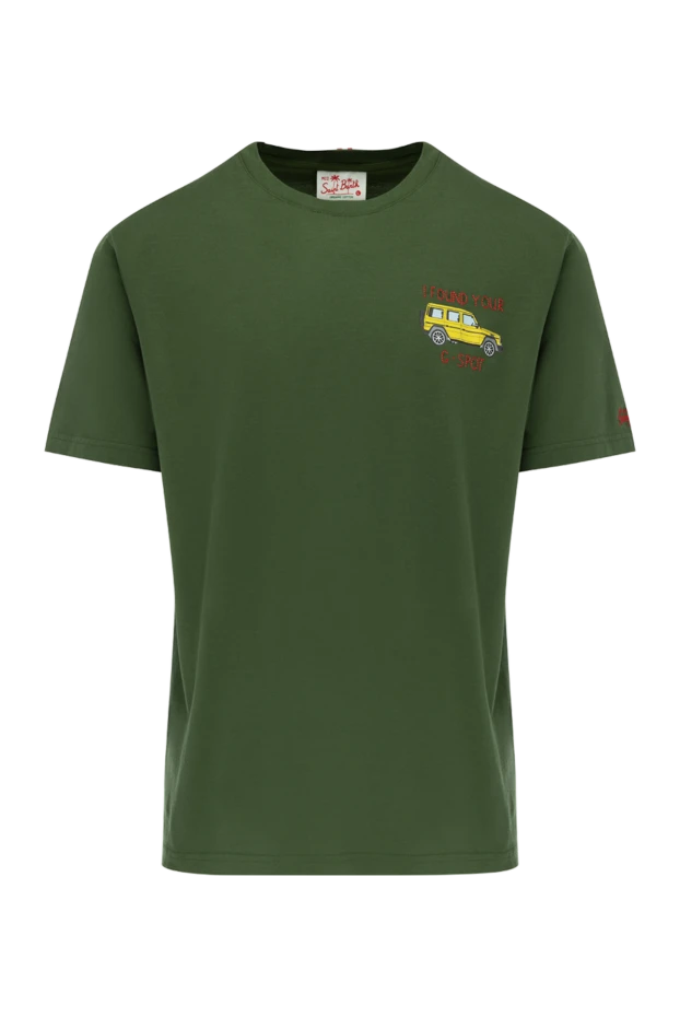 MC2 Saint Barth men's green t-shirt with a bright suv design 196579 - photo 1