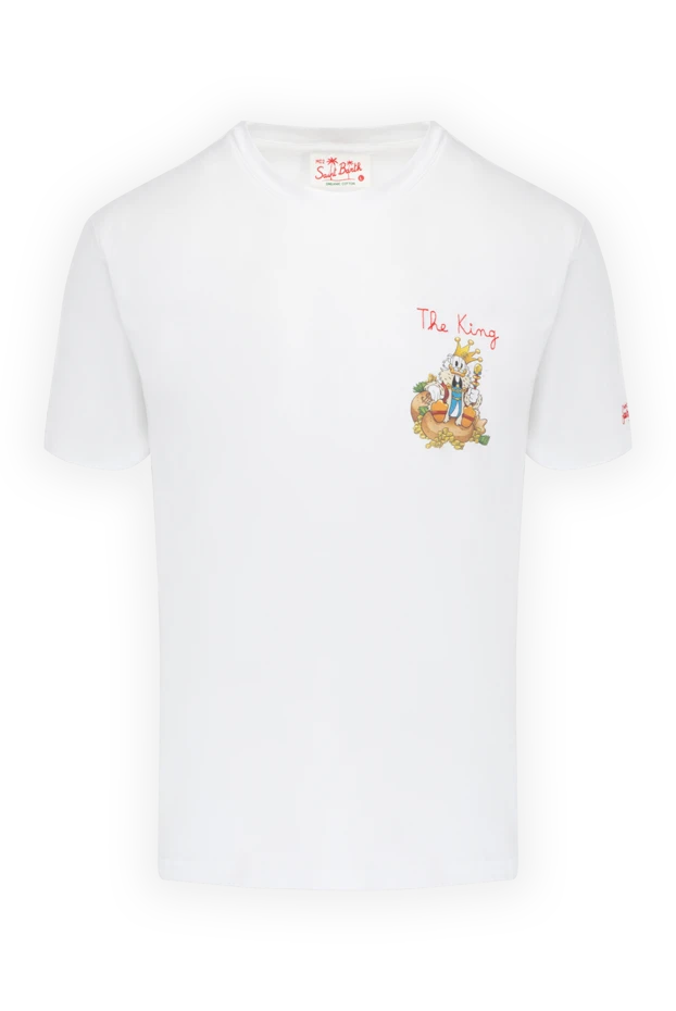 MC2 Saint Barth мужские футболка из льна белая мужская купить с ценами и фото 178422 - фото 1