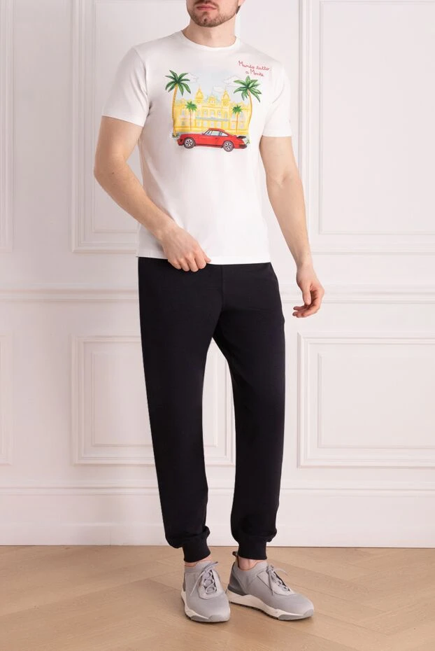MC2 Saint Barth мужские футболка из хлопка белая мужская купить с ценами и фото 178430 - фото 2