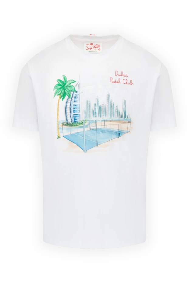 MC2 Saint Barth мужские футболка из хлопка белая мужская купить с ценами и фото 178432 - фото 1