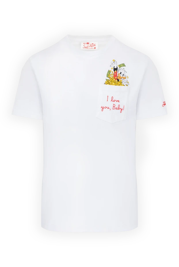 MC2 Saint Barth man white cotton t-shirt for men buy with prices and photos 178437 - photo 1