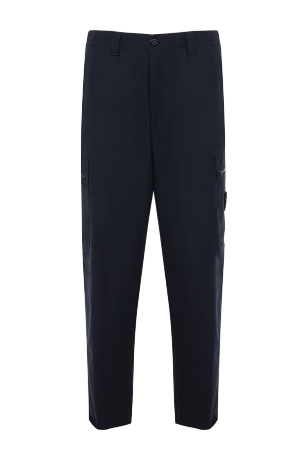Stone Island man blue cotton trousers for men buy with prices and photos 178473 - photo 1