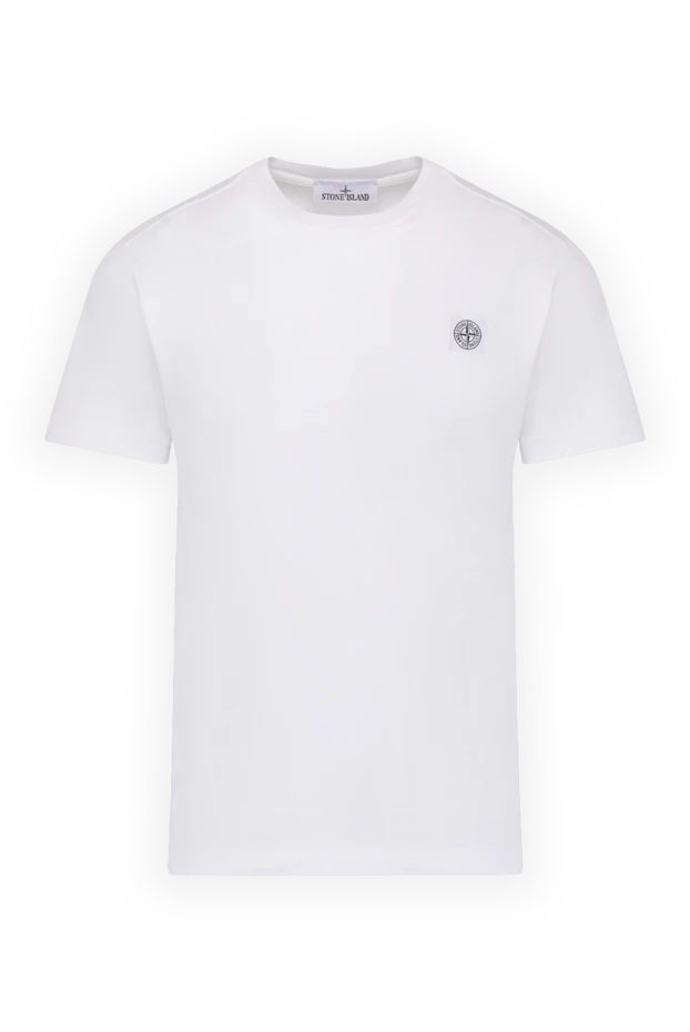 Stone Island man white cotton t-shirt for men buy with prices and photos 178474 - photo 1