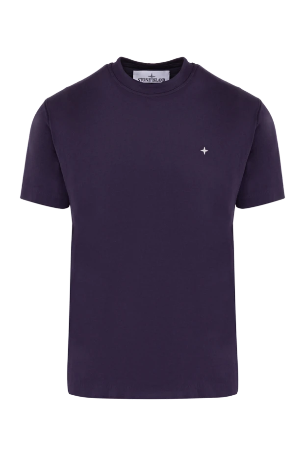 Stone Island man men's purple cotton t-shirt 178477 - photo 1