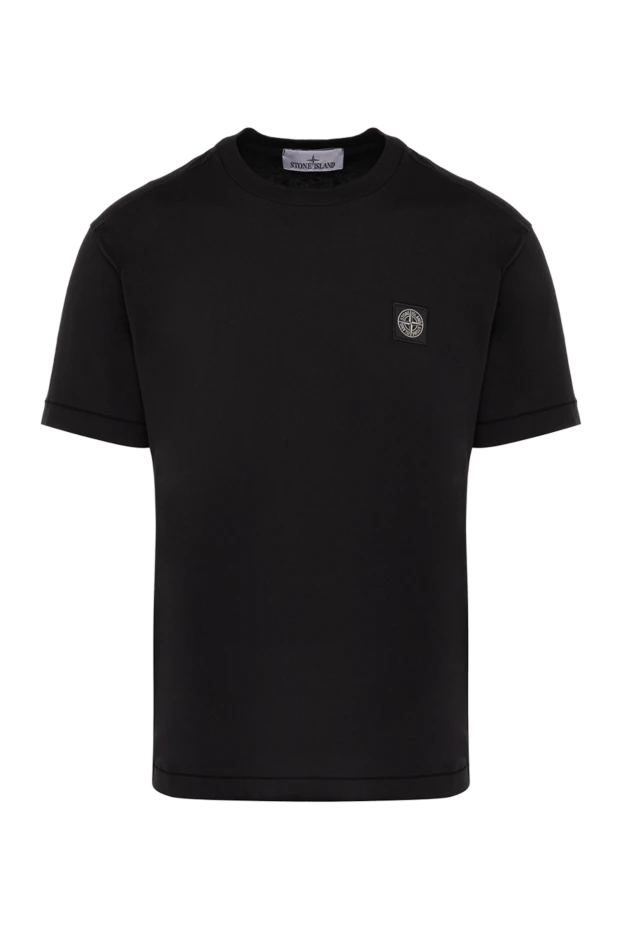 Stone Island man men's black cotton t-shirt 178479 - photo 1