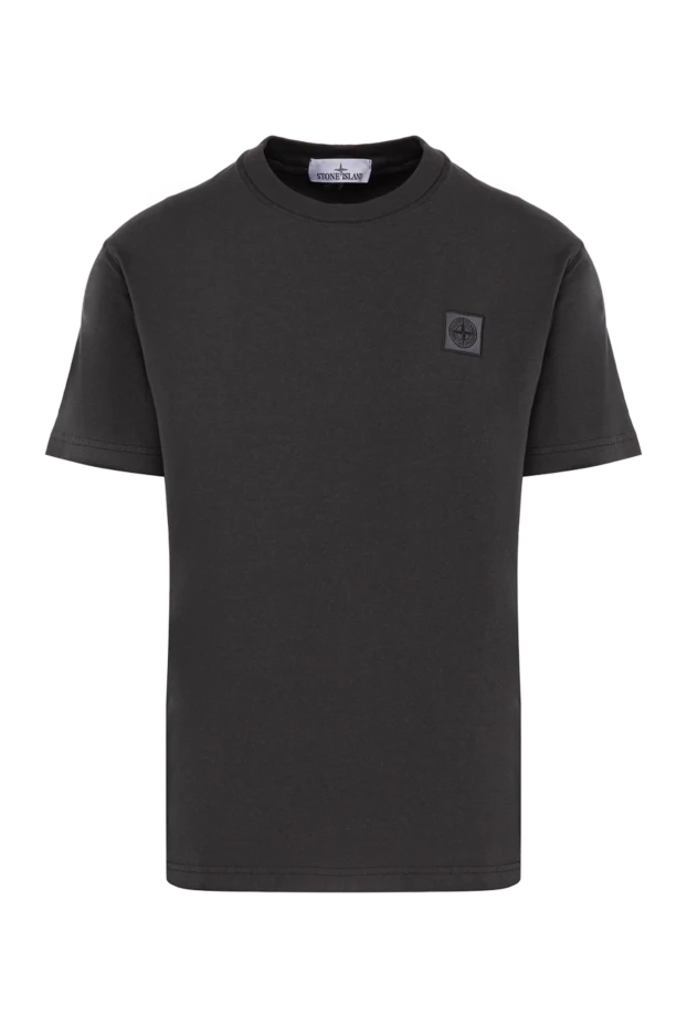 Stone Island man gray cotton t-shirt for men buy with prices and photos 178480 - photo 1