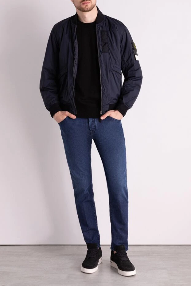 Stone Island man men's blue polyamide and elastane jacket buy with prices and photos 178494 - photo 2