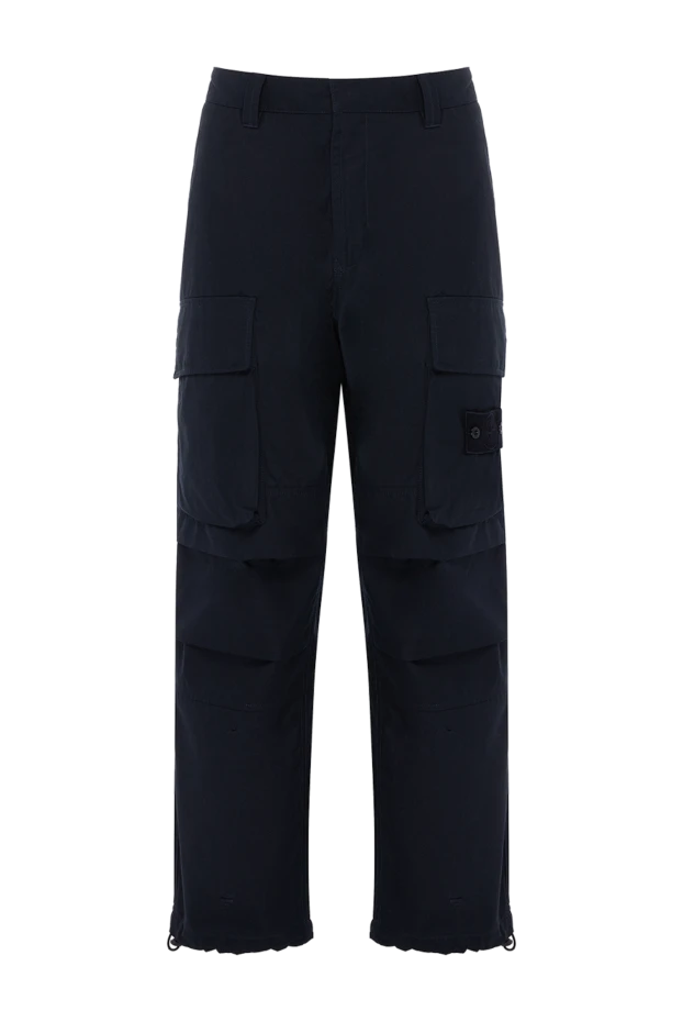Stone Island man blue cotton trousers for men buy with prices and photos 178497 - photo 1
