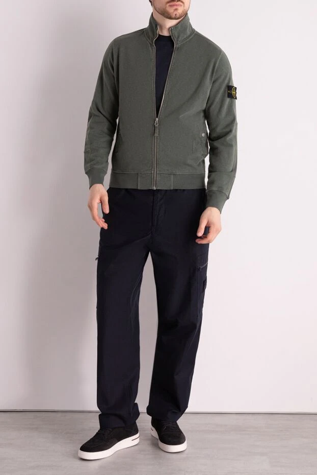 Stone Island man green cotton sports jacket for men 178504 - photo 2