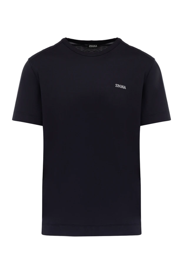 Ermenegildo Zegna man cotton t-shirt for men, blue buy with prices and photos 178509 - photo 1