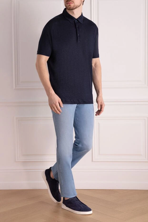 Stefano Ricci джинсы голубые мужские 178518 - фото 2