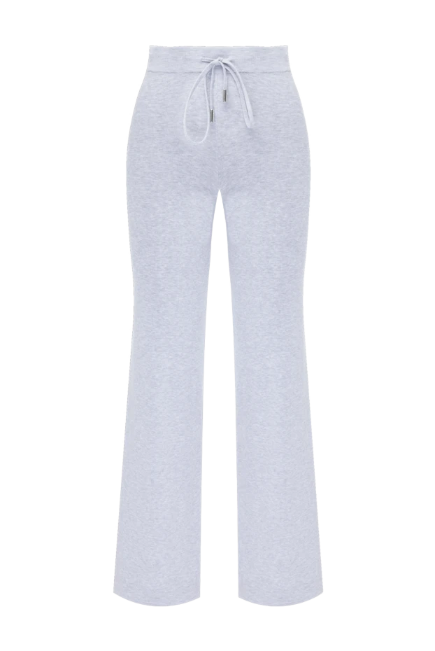 Peserico women's gray cotton knitted pants 178539 - photo 1