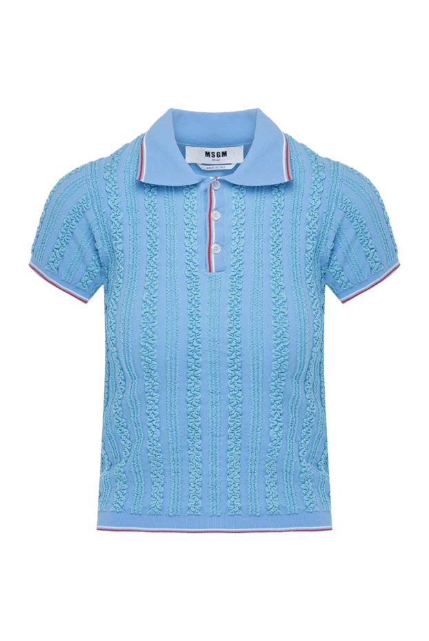 MSGM woman women's blue polo buy with prices and photos 178550 - photo 1