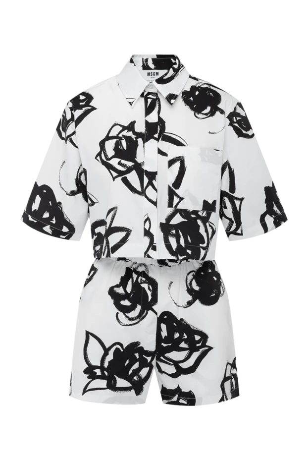 MSGM жіночі костюм із шортами з бавовни жіночий білий купити фото з цінами 178554 - фото 1