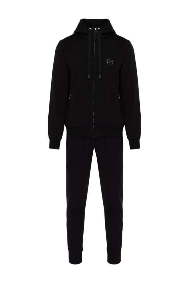 Dolce & Gabbana мужские костюм прогулочный черный мужской из хлопка купить с ценами и фото 178574 - фото 1