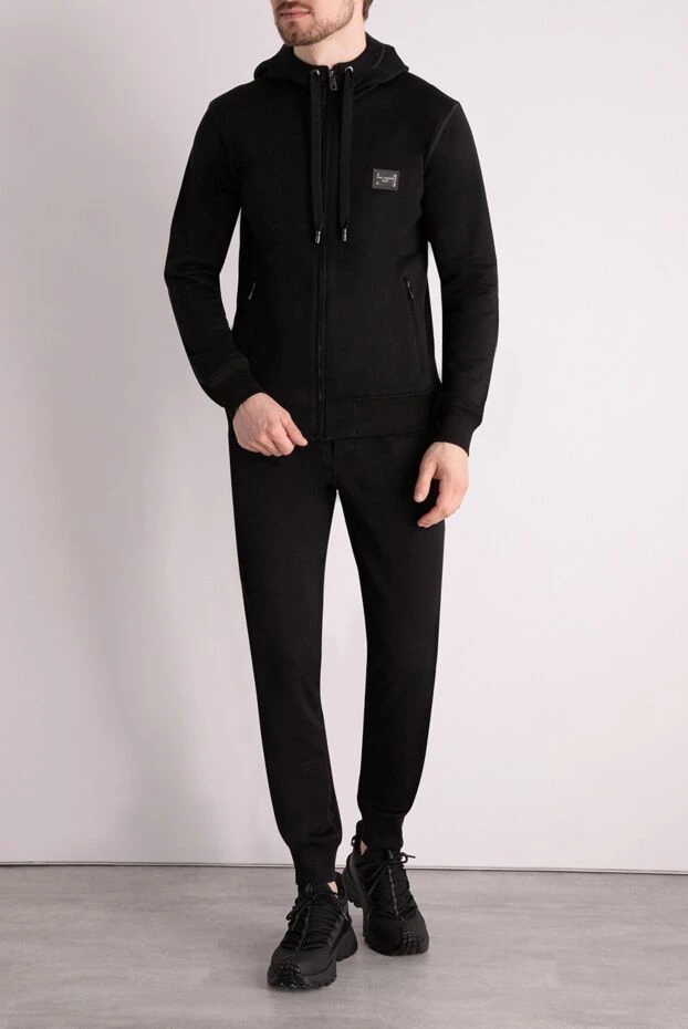 Dolce & Gabbana man men's black walking suit made of cotton 178574 - photo 2