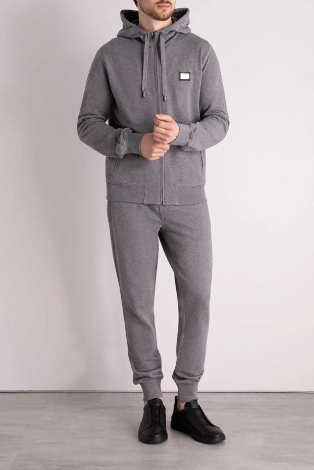 Dolce & Gabbana man men's gray walking suit made of cotton 178576 - photo 2