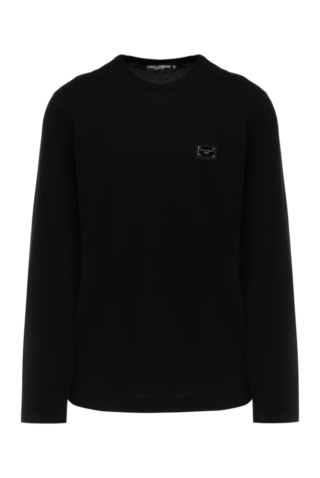 Dolce & Gabbana man long sleeve cotton jumper for men, black buy with prices and photos 178581 - photo 1