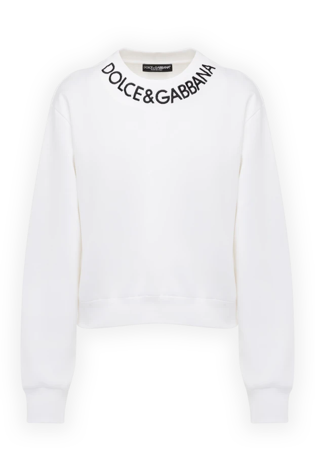 Dolce & Gabbana woman white cotton sweatshirt for women buy with prices and photos 178583 - photo 1