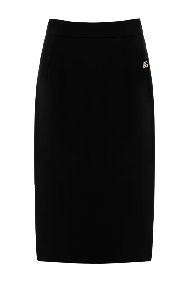 Dolce & Gabbana woman women's black wool and elastane skirt buy with prices and photos 178589 - photo 1