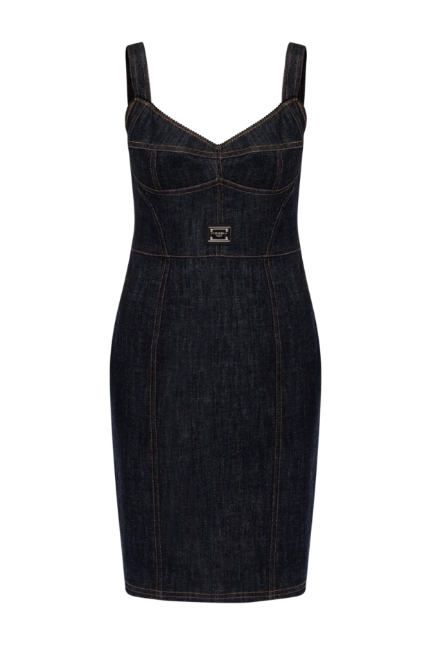 Dolce & Gabbana woman women's blue denim dress buy with prices and photos 178590 - photo 1