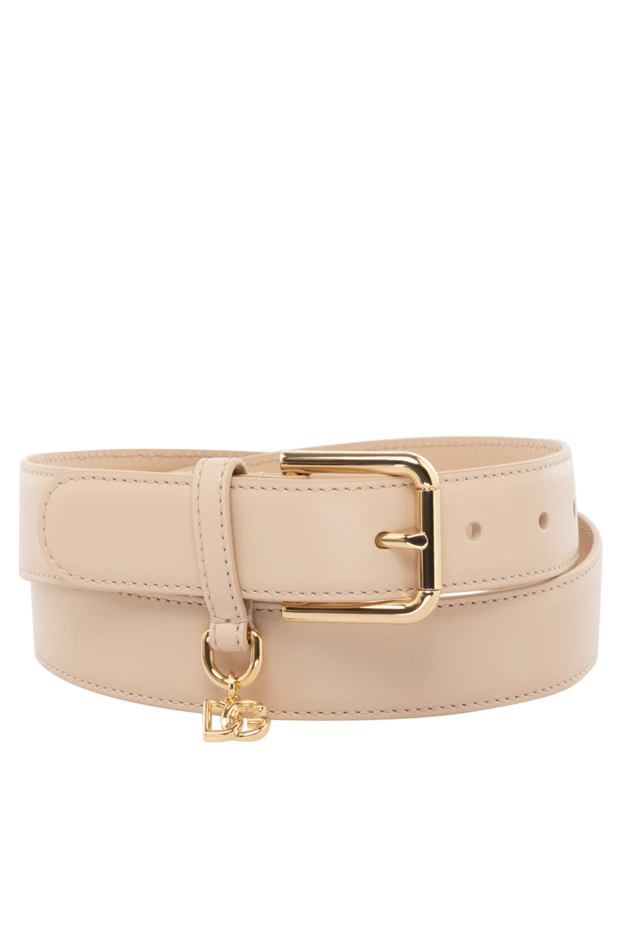 Dolce & Gabbana woman women's beige leather belt buy with prices and photos 178594 - photo 1