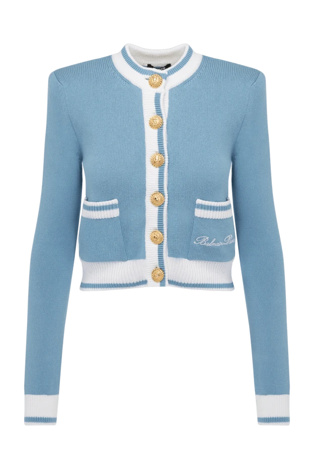 Balmain woman women's blue cardigan buy with prices and photos 178597 - photo 1