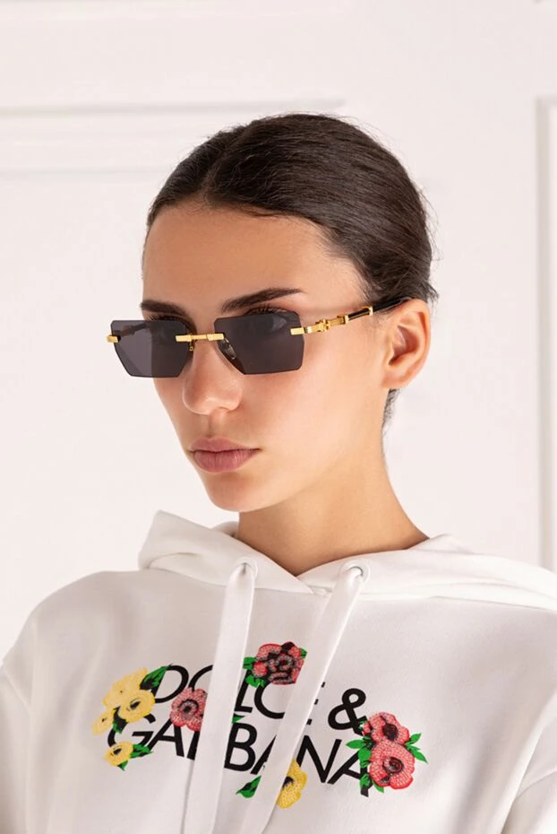 Balmain женские очки солнцезащитные женские желтые из металла купить с ценами и фото 178642 - фото 2
