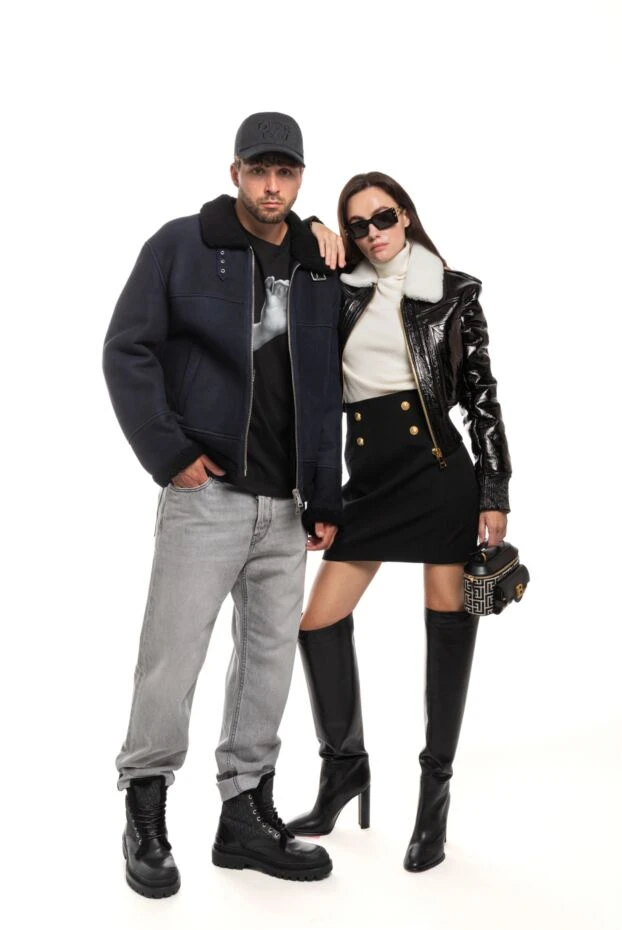 Dior black cotton and leather boots for men with fur 178648 - photo 3