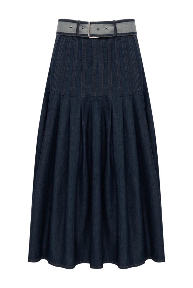 Dior woman women's blue cotton denim skirt 178652 - photo 1