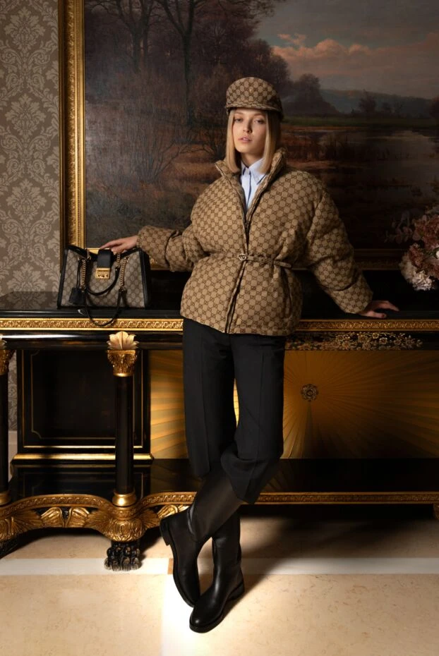 Prada women's light blue cotton shirt with chest embroidery 178660 - photo 2