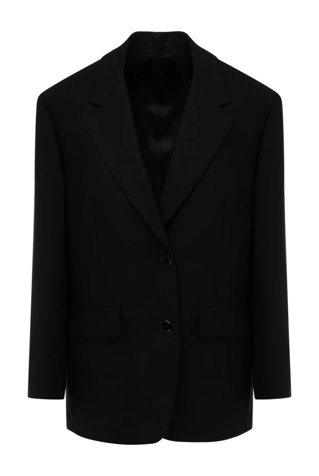 Prada женские жакет женский черный из шерсти купить с ценами и фото 178668 - фото 1
