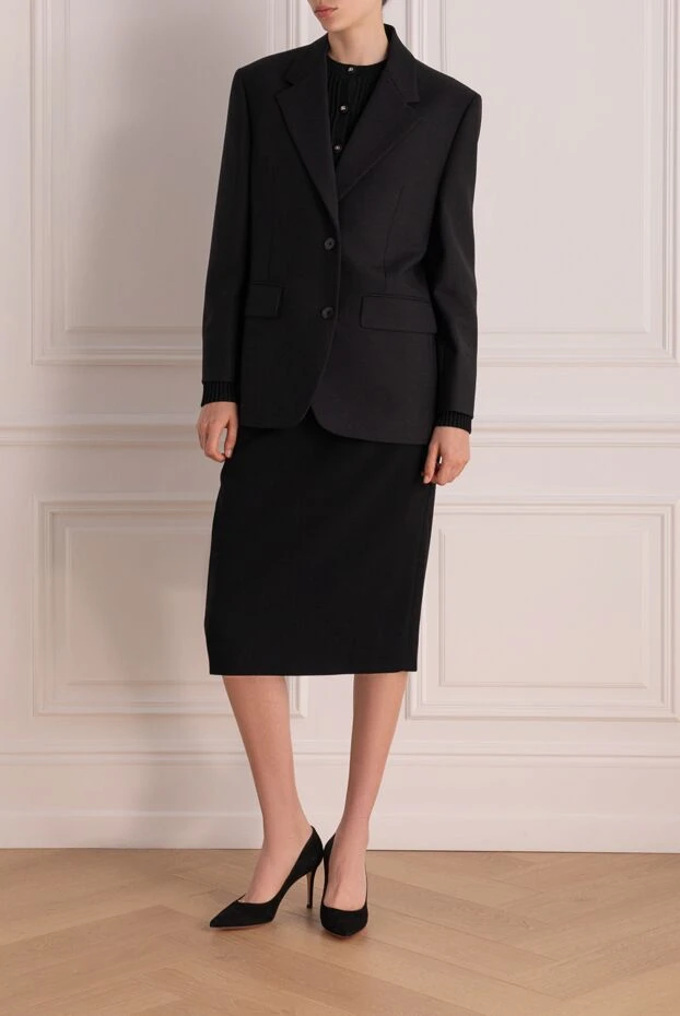 Prada woman women's black wool jacket buy with prices and photos 178668 - photo 2