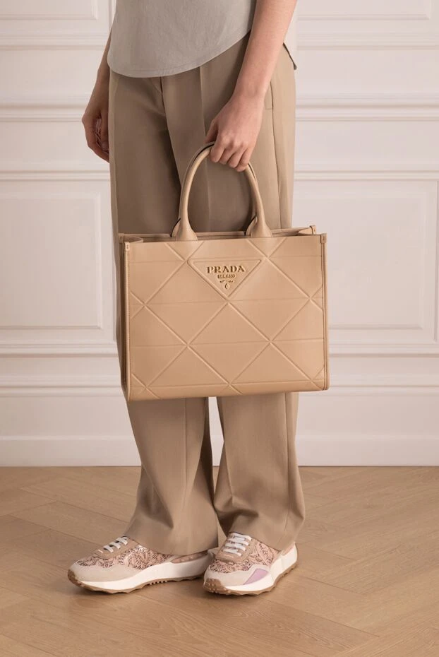 Prada woman beige women's genuine leather bag buy with prices and photos 178669 - photo 2