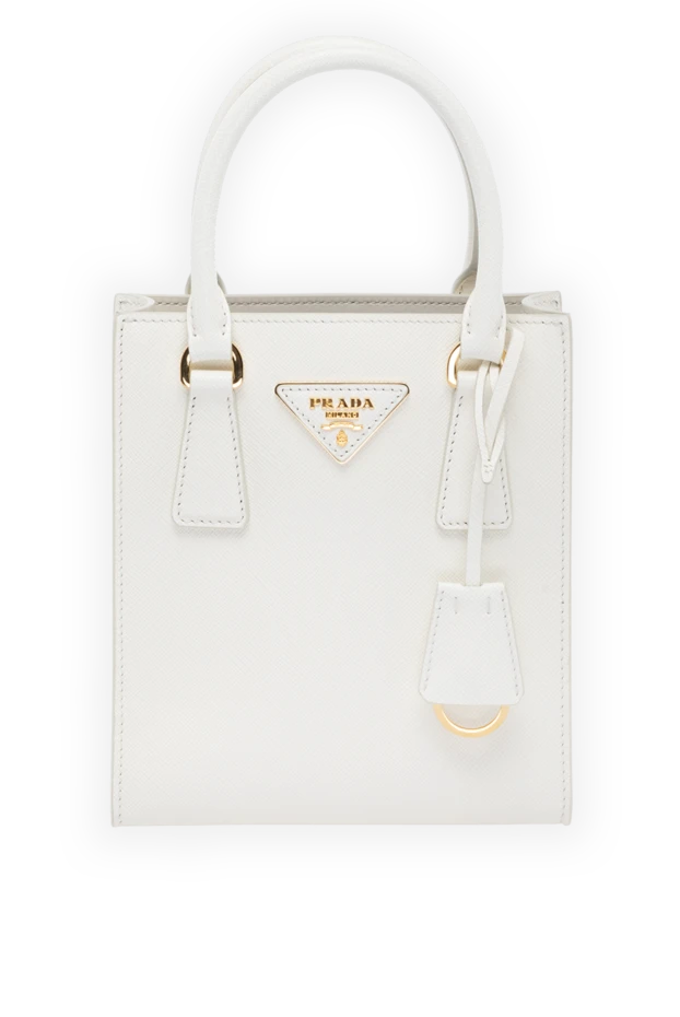 Prada женские сумка из натуральной кожи женская белая купить с ценами и фото 178685 - фото 1