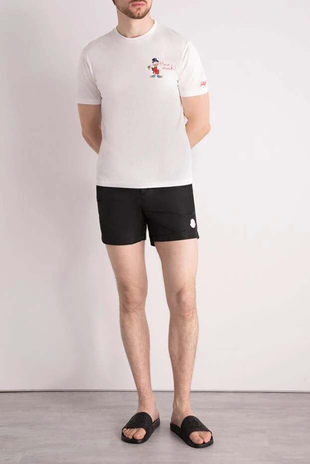 Moncler man men's black beach shorts made of polyamide buy with prices and photos 178733 - photo 2