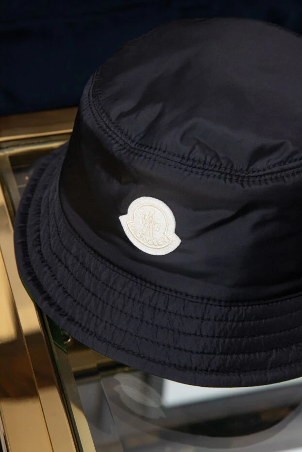 Панама з поліестеру чоловіча чорна - фото 2