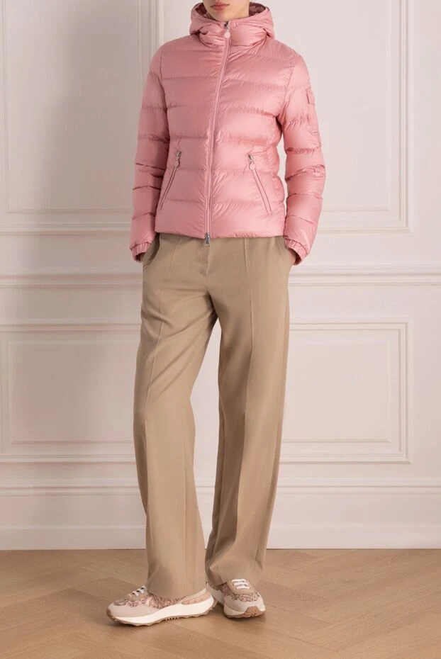 Moncler women's polyamide jacket pink 178741 - photo 2