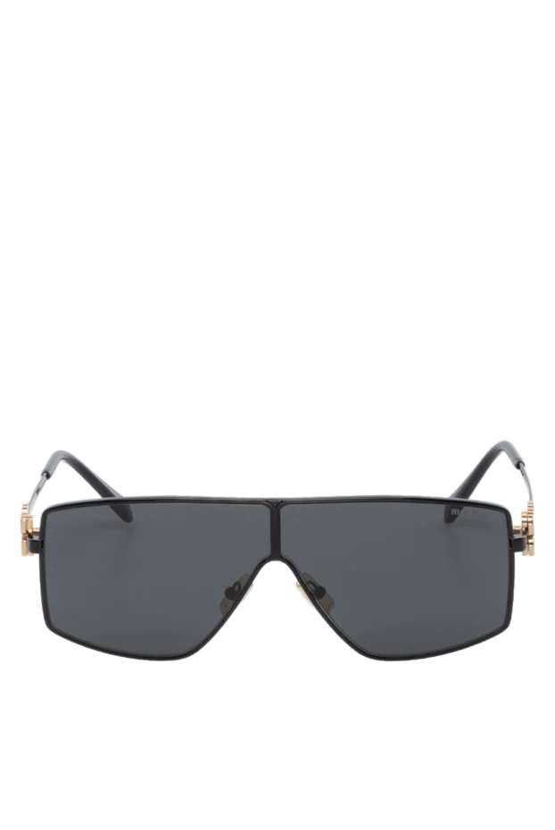 Miu Miu женские очки солнцезащитные женские черные из металла купить с ценами и фото 178794 - фото 1