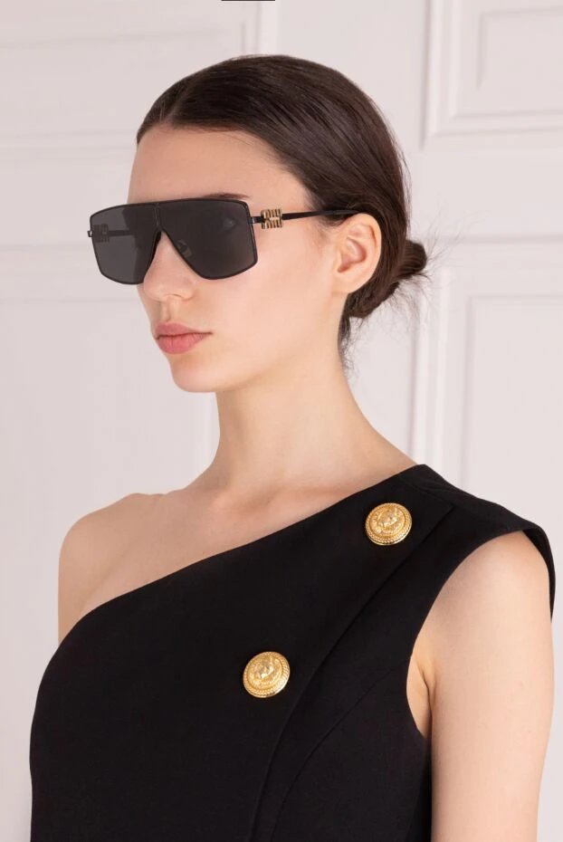 Miu Miu woman women's black sunglasses made of metal buy with prices and photos 178794 - photo 2