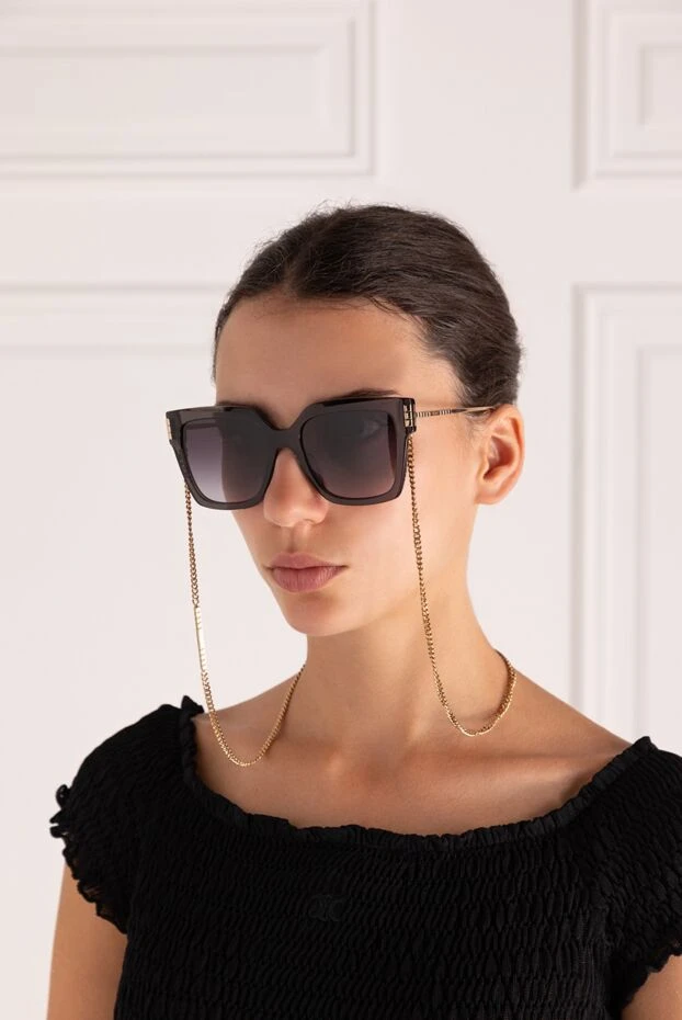 Chopard женские очки солнцезащитные женские черные из пластика купить с ценами и фото 178806 - фото 2
