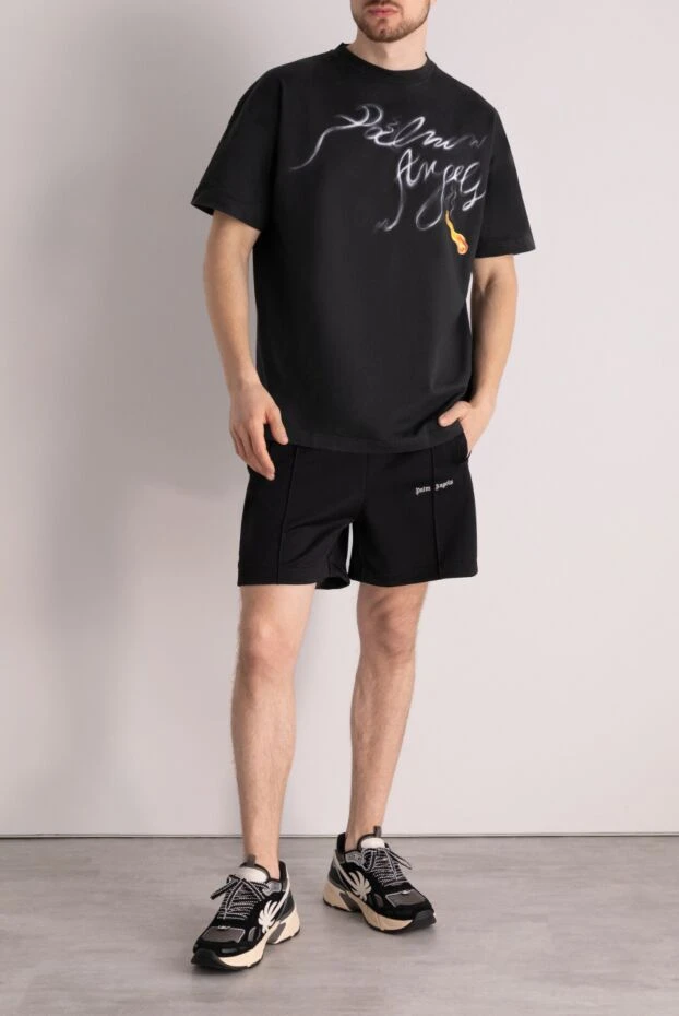 Palm Angels мужские футболка из хлопка черная мужская купить с ценами и фото 178812 - фото 2