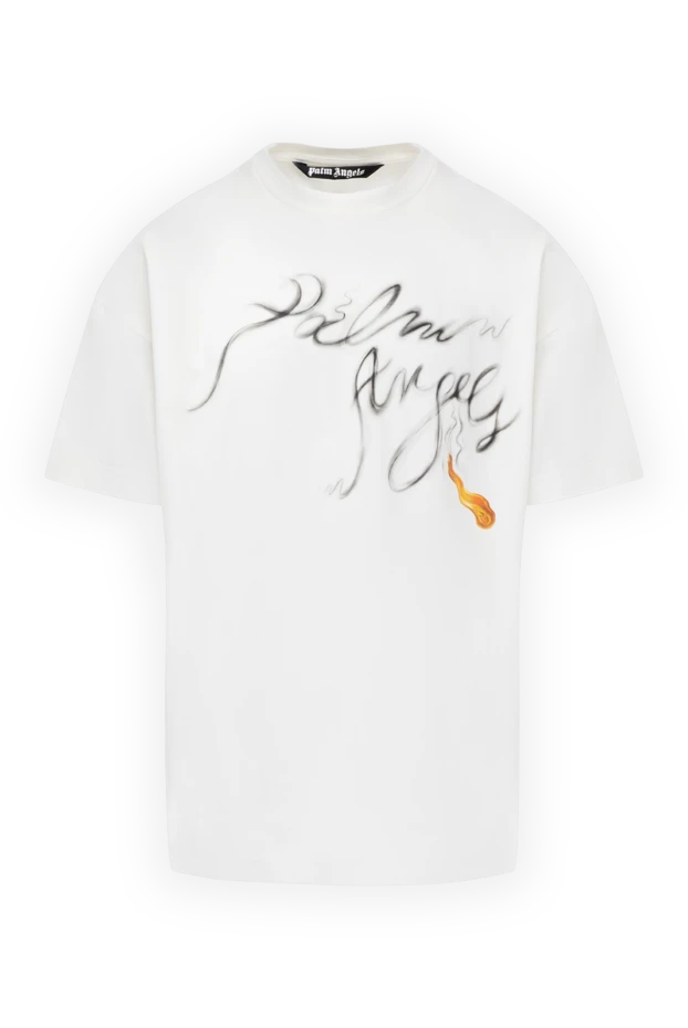 Palm Angels мужские футболка из хлопка белая мужская купить с ценами и фото 178813 - фото 1