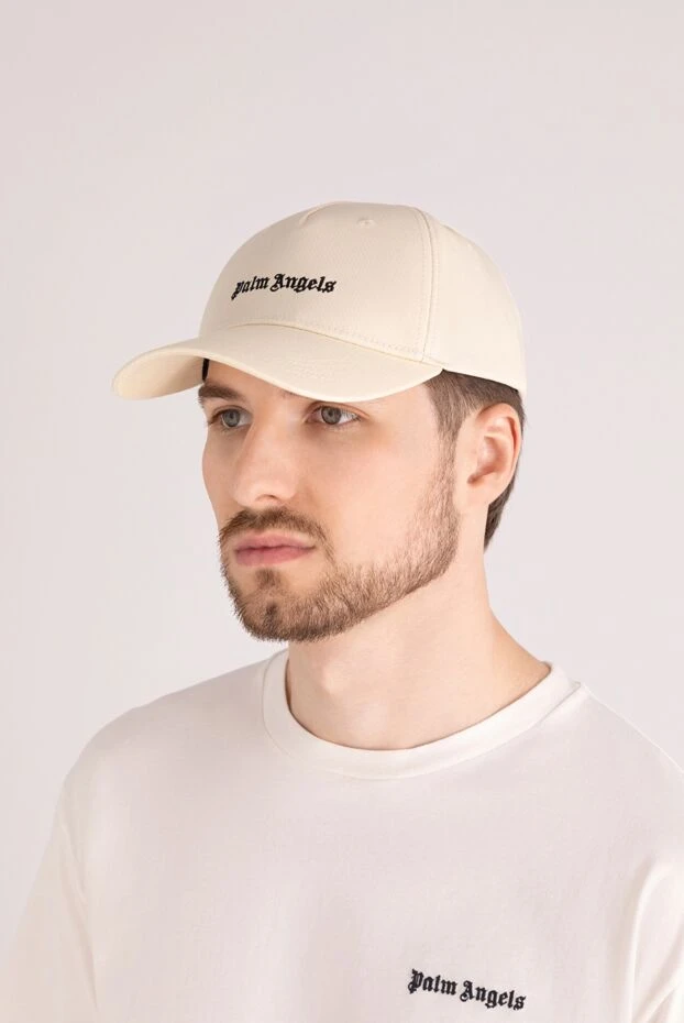 Palm Angels man cotton cap for men, beige 178826 - photo 2