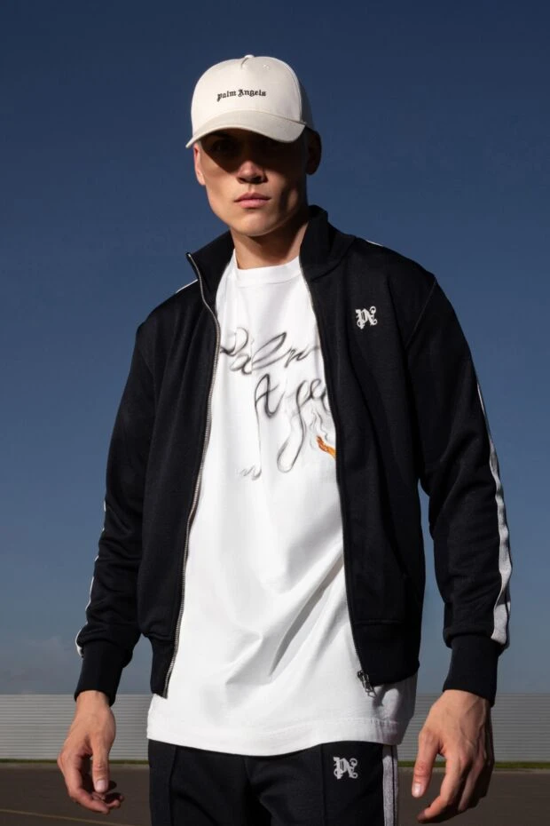 Palm Angels beige cotton baseball cap with branded embroidery 178826 - photo 2