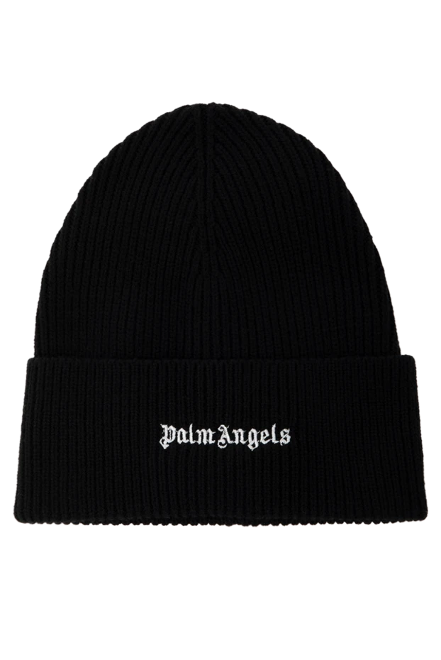 Palm Angels чоловічі шапка чорна чоловіча з вовни та акрилу 178828 - фото 1